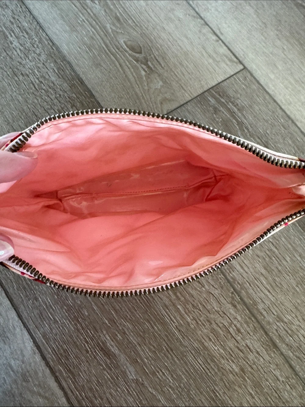 Pink Cherry Print Cosmetic bag Pouch